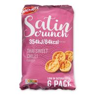 Satin Crunch Thai Sweet Chilli Flavour Snacks 6x20g Snackrite